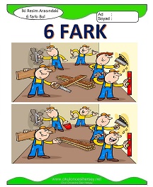 İki Resim Arasındaki Farkı Bul Etkinliği